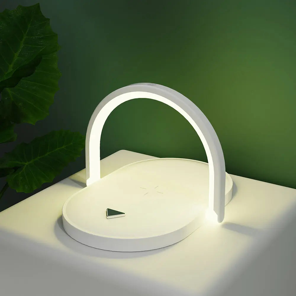 All-in-One Bedside Wireless Lamp Charger — Phone, Earbuds & Lamp - Chargenza
