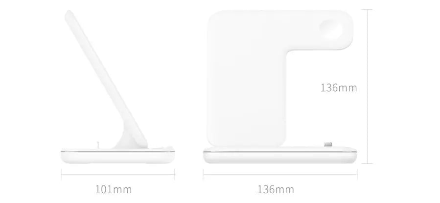 One-Stop 3-in-1 Fast Wireless Charger Stand — Fast, Tidy, Ready - Chargenza