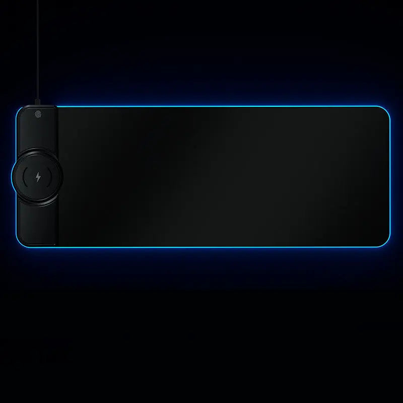 Soft RGB Charging Mouse Pad — Clean Desk, No Cables - InDemandFinds