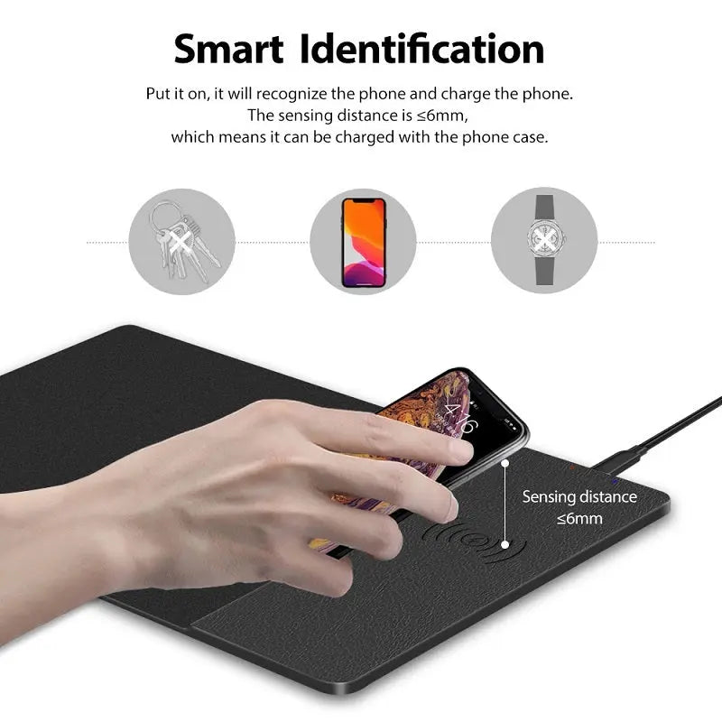 Stay Charged: Cozy Wireless Mouse Pad for Work & Play - InDemandFinds