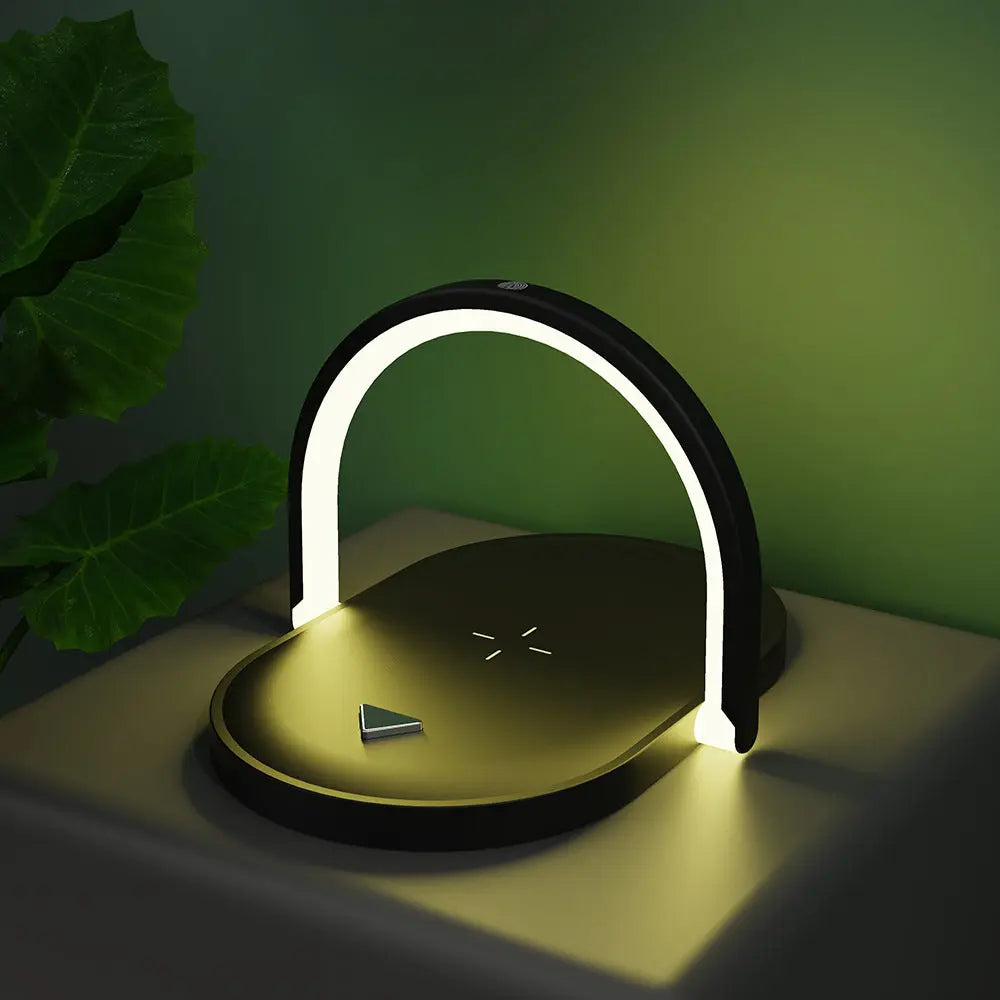 All-in-One Bedside Wireless Lamp Charger — Phone, Earbuds & Lamp - Chargenza