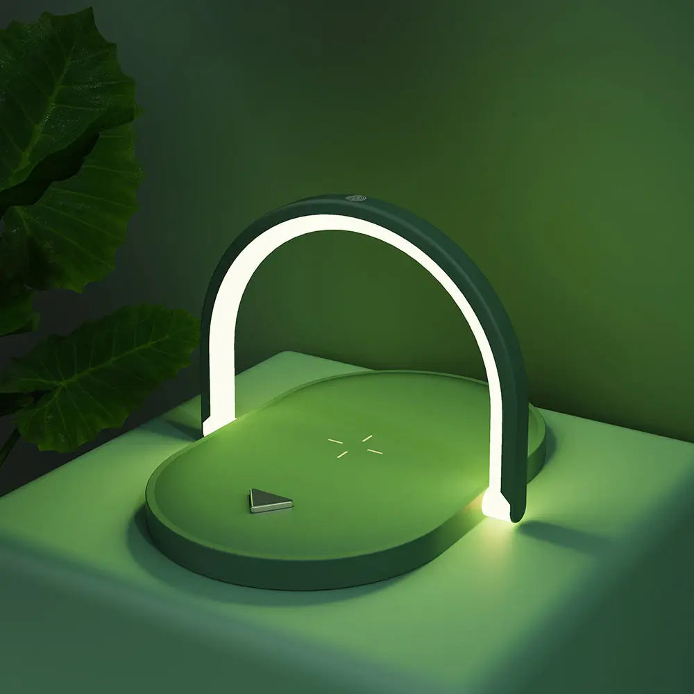 All-in-One Bedside Wireless Lamp Charger — Phone, Earbuds & Lamp - Chargenza