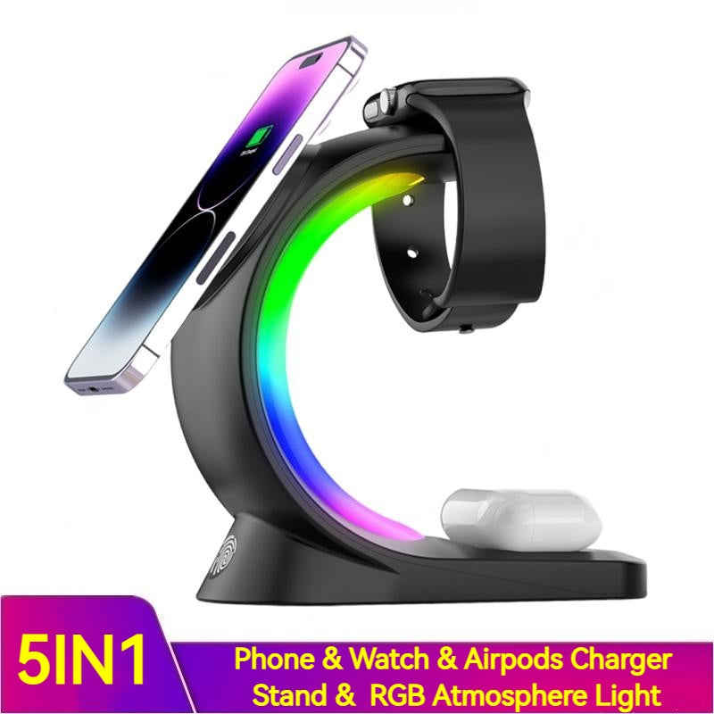 All-in-One Magnetic Charger with Soothing Light & Fast Charge