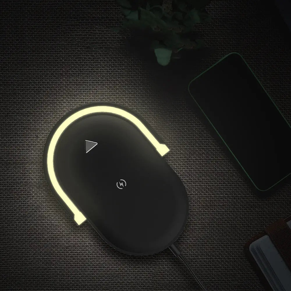 All-in-One Bedside Wireless Lamp Charger — Phone, Earbuds & Lamp - Chargenza